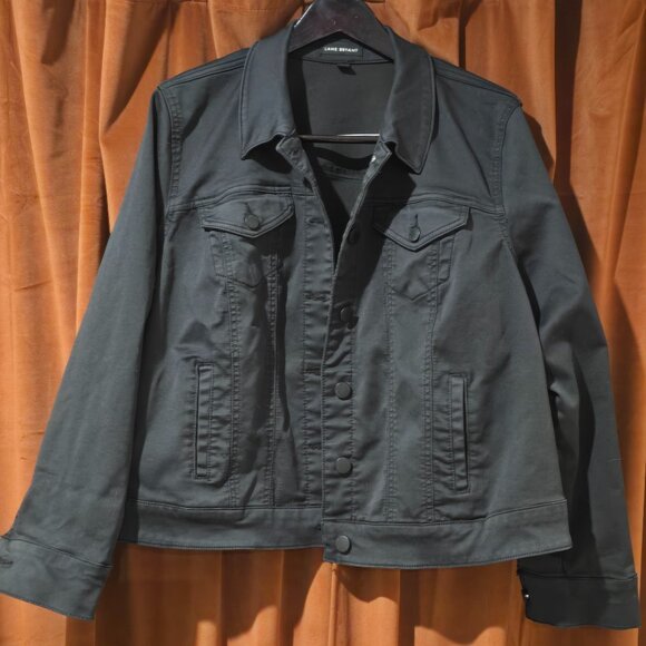 Lane Bryant Black Jean Jacket - Picture 1 of 4